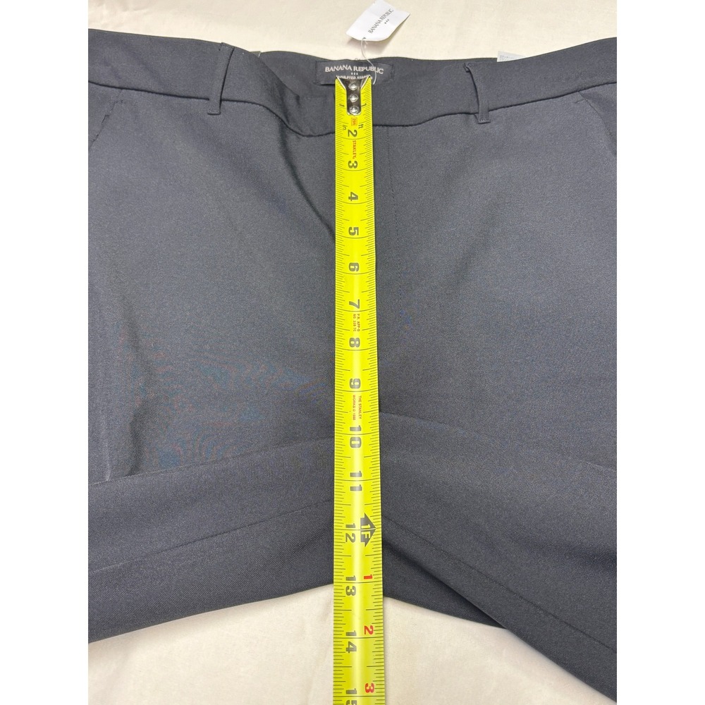 NWT Banana Republic Sculpted Stretch Trouser Pants Black High Rise 10 W34 L32 - Picture 12 of 15